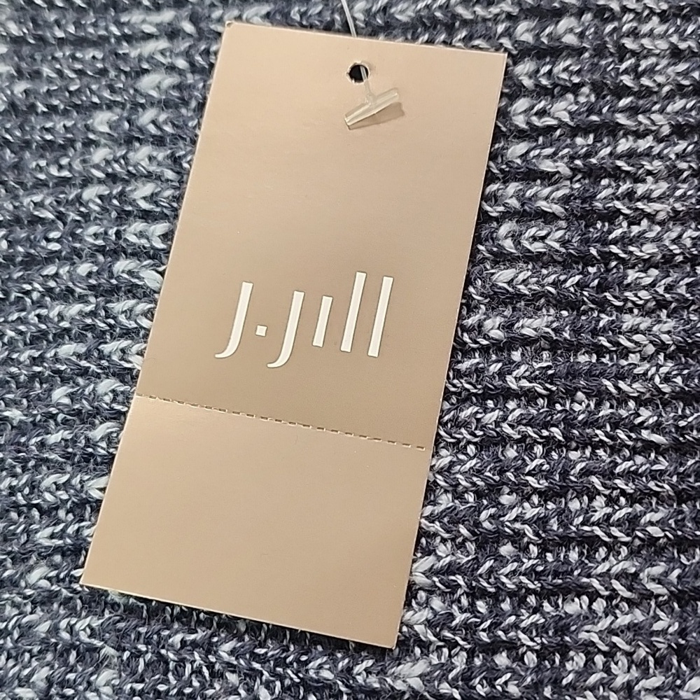 J Jill Pure Jill NWT 3X Women's Navy Blue Sweater Cotton Rayon Blend - Picture 4 of 13